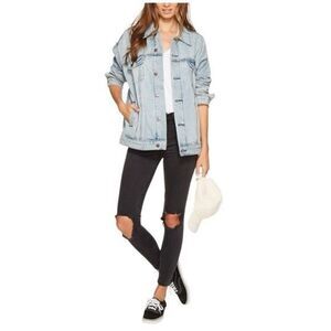 Free People Women’s Busted Skinny Jeans black - 24 NWT